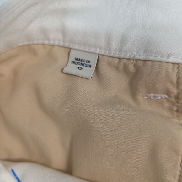 J. Jill Authentic Fit Cropped Denim Jeans Women's size 12 White Stretch - Picture 10 of 10